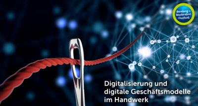Handwerk in Deutschland: digitales Geschäftsmodell und Digitalisierung der Arbeit im Handwerk.