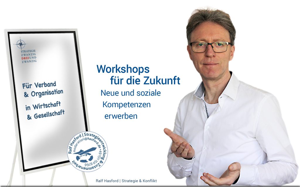 Workshops für die Zukunft – Neue und soziale Kompetenzen erwerben. Ralf Hasford Trainer & Moderator