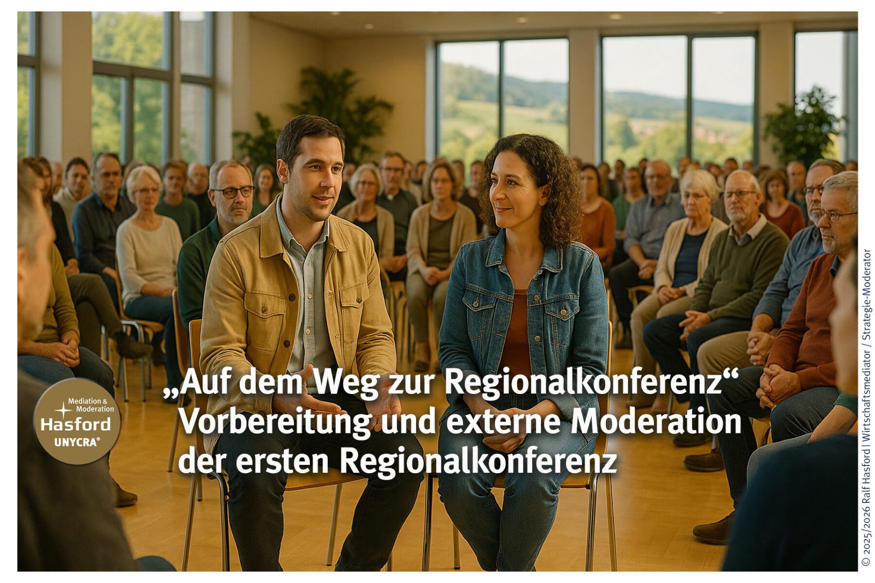 Regionalkonferenz Moderation / erster Beteiligungsveranstaltungen moderieren
Wenn eine Region in den Fokus der Endlagersuche rückt, entsteht sofort hoher Bedarf an Moderation, Struktur und professioneller Prozessführung. Die richtige Art einzuladen, die Moderation der ersten Veranstaltungen, der geübte Umgang mit den Bürgerinnen und Bürgern der Region prägen Vertrauen, Dialogfähigkeit und den zukünftigen Umgang miteinander.