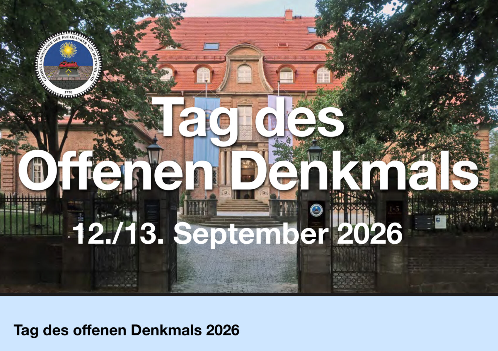 Konzept zum Tag des Offenen Denkmals 2026