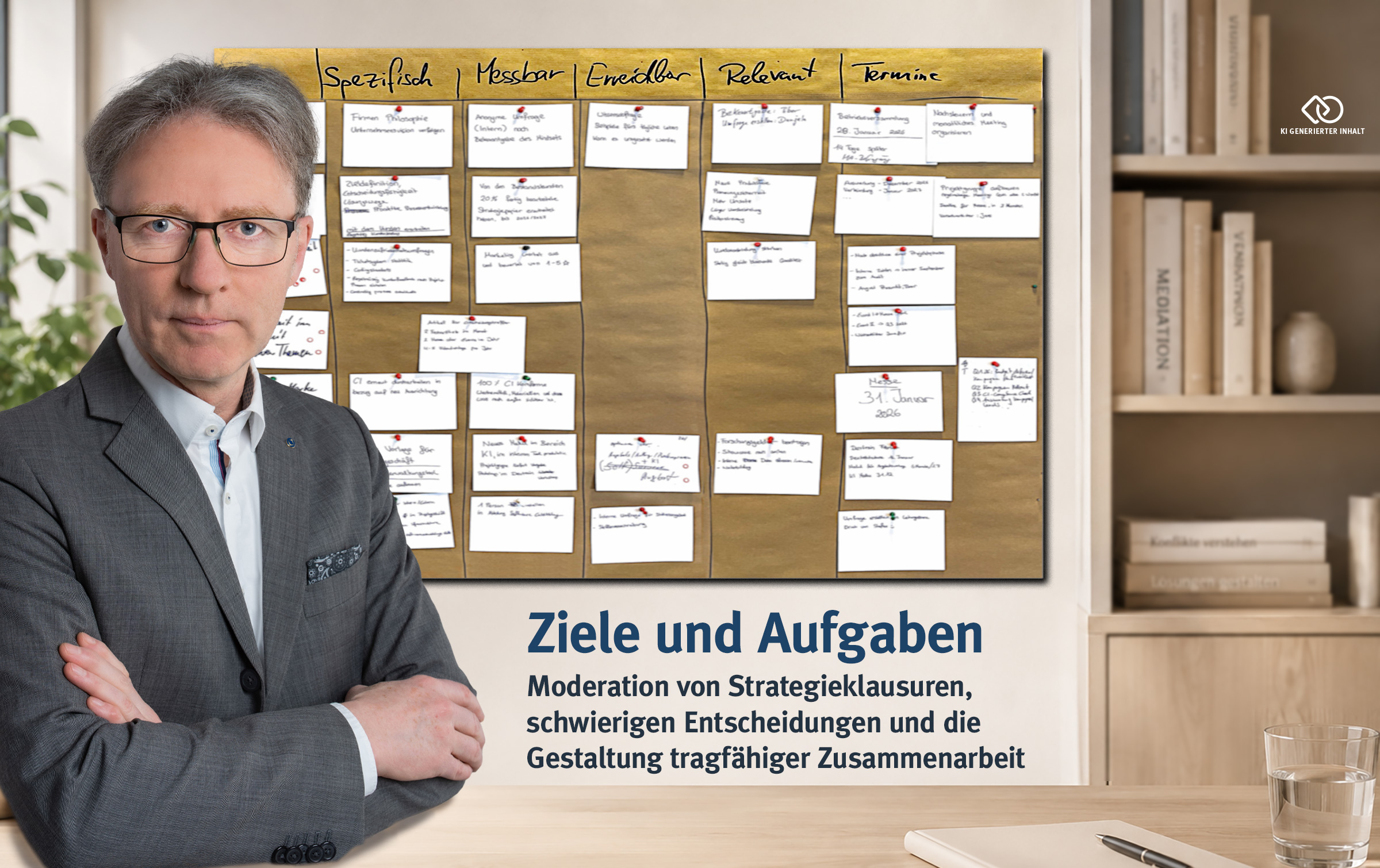 Wirtschafts-Mediation und Strategie-Moderation für Organisation, Verband und Unternehmen. Fokus: Konfliktfrei und zielgerichtet Arbeiten. Ich biete dafür Mediation, Moderation und Prävention / Training in Wirtschaft und Gesellschaftan. Starten wir unsere Zusammenarbeit!